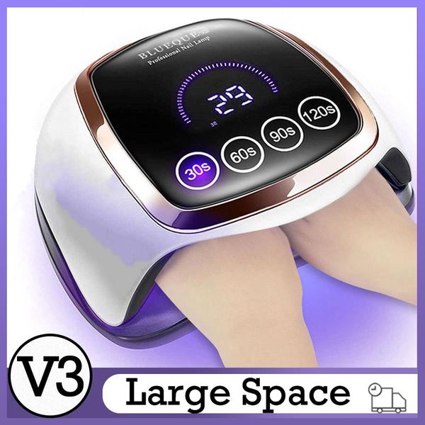 nail dryers blueque v3 168w lamp large space 42led uv touch button quick dry dryer professional for manicure
nail dryers blueque v3 168w lamp large space 42led uv touch button quick dry dryer professional for manicure