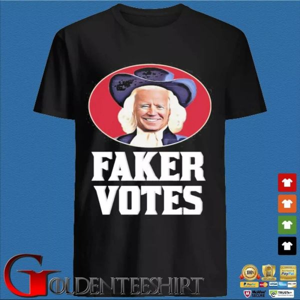 joe biden faker votes t-shirt, White;black
joe biden faker votes t-shirt, White;black