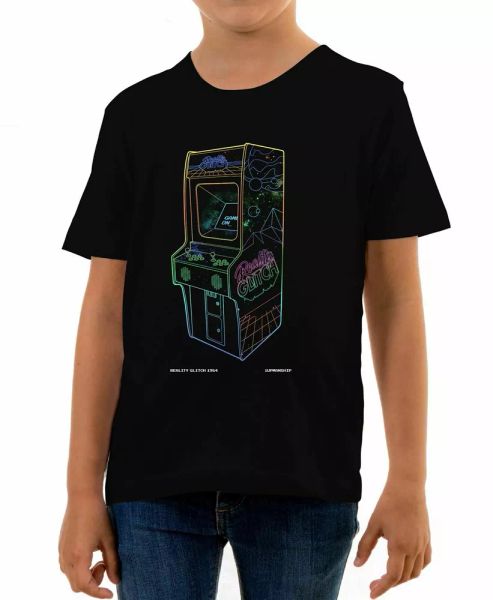 kids 1 up neon retro arcade t-shirt classic retro video games 80s gaming, White;black
kids 1 up neon retro arcade t-shirt classic retro video games 80s gaming, White;black