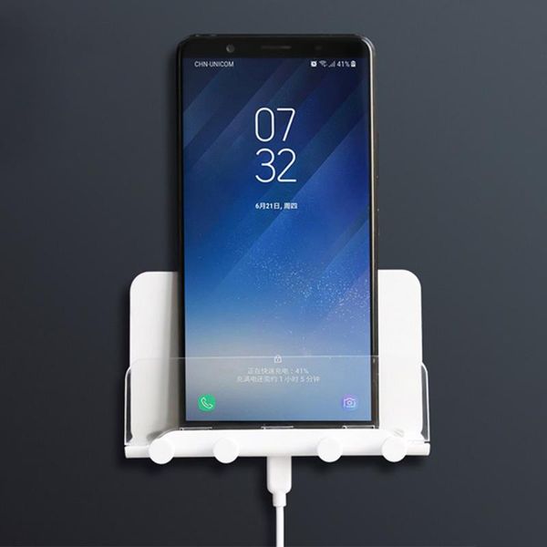 universal easy install with hook phone holder detachable wall mounted adjustable organizer non slip white abs self adhesive home cell mounts
universal easy install with hook phone holder detachable wall mounted adjustable organizer non slip white abs self adhesive home cell mounts