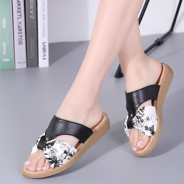 printing bowknot slippers women shoes summer split cow leather flat low heel non-slip beach outdoor slides 2021, Black
printing bowknot slippers women shoes summer split cow leather flat low heel non-slip beach outdoor slides 2021, Black
