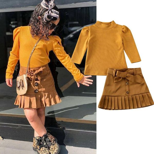 spring outfits toddler baby girls clothes knitted long sleeve turtleneck shirt button pleated mini skirt warm clothing set sets, White
spring outfits toddler baby girls clothes knitted long sleeve turtleneck shirt button pleated mini skirt warm clothing set sets, White