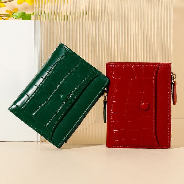 wholesale factory ladies leathers wallets simple folding ultra-thin mini change card bag joker multi-card leather short wallet college style, Red;black
wholesale factory ladies leathers wallets simple folding ultra-thin mini change card bag joker multi-card leather short wallet college style, Red;black