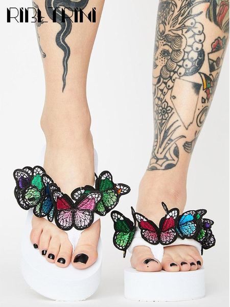 summer platform shoes sweet colorful butterfly gothic style trend white outdoor flip&flops women big size 42 slippers, Black
summer platform shoes sweet colorful butterfly gothic style trend white outdoor flip&flops women big size 42 slippers, Black