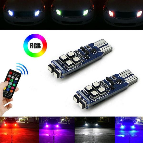 emergency lights universal multi-color rgb car light decoration 168 194 t10 led bulbs rf remote control for parking exterior parts
emergency lights universal multi-color rgb car light decoration 168 194 t10 led bulbs rf remote control for parking exterior parts