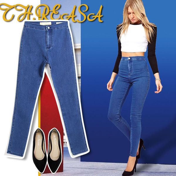 women's jeans slim for women skinny high waist woman blue denim pencil pants stretch calca feminina
women's jeans slim for women skinny high waist woman blue denim pencil pants stretch calca feminina