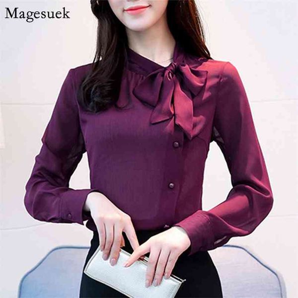 autumn bow women long sleeve elegant chiffon blouse pullover office white shirt casual korean d304 30 210512
autumn bow women long sleeve elegant chiffon blouse pullover office white shirt casual korean d304 30 210512