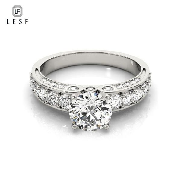 wedding rings lesf women jewelry 925 sterlign silver 1 ct round cut single row engagement can be customized, Slivery;golden
wedding rings lesf women jewelry 925 sterlign silver 1 ct round cut single row engagement can be customized, Slivery;golden