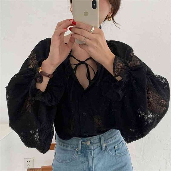 spring autumn women's blouse retro palace style hollow lace loose solid color lantern sleeve female s ll379 210506, White
spring autumn women's blouse retro palace style hollow lace loose solid color lantern sleeve female s ll379 210506, White