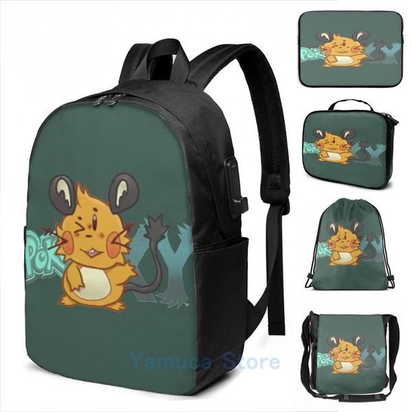 backpack funny graphic print dedenne usb charge men school bags women bag travel laptop
backpack funny graphic print dedenne usb charge men school bags women bag travel laptop