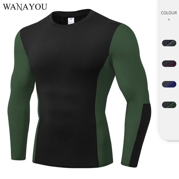 running jerseys autumn long sleeve fitness t-shirts stand collar gym compression shirt winter men sport cycling stretch sportswear, Black;blue
running jerseys autumn long sleeve fitness t-shirts stand collar gym compression shirt winter men sport cycling stretch sportswear, Black;blue