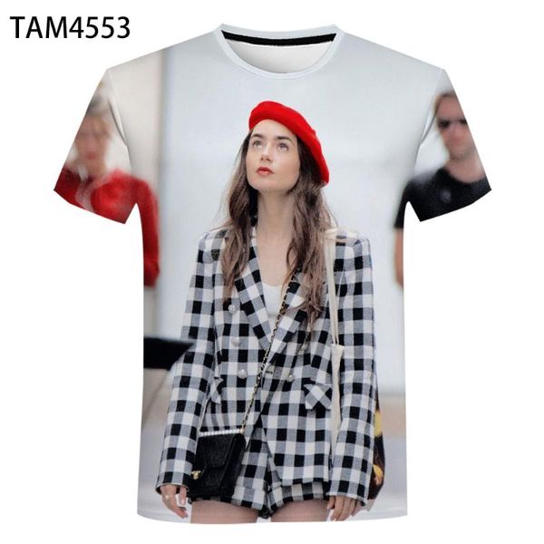 men's and women's children's 2021 style foreign simple t-shirt emily in paris 3d printing wholesale short sleeve t-shirts, White;black
men's and women's children's 2021 style foreign simple t-shirt emily in paris 3d printing wholesale short sleeve t-shirts, White;black