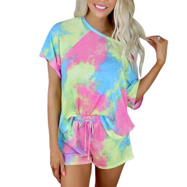 women's tracksuits tie dye print short sets casual o-neck sleeve map t-shirts high drawstring suits two pieces sale, Gray
women's tracksuits tie dye print short sets casual o-neck sleeve map t-shirts high drawstring suits two pieces sale, Gray