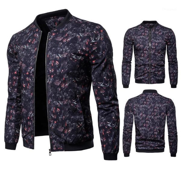 men's jackets jacket spring outfit young personality animal print stand-up collar baseball shirt, Black;brown
men's jackets jacket spring outfit young personality animal print stand-up collar baseball shirt, Black;brown