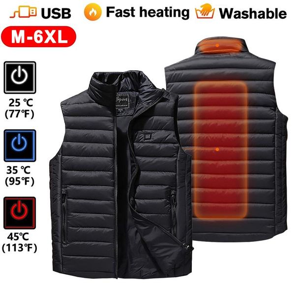 men's vests heated vest zones electric jackets men women sportswear coat graphene heat usb heating jacket for camping 6xl, Black;white
men's vests heated vest zones electric jackets men women sportswear coat graphene heat usb heating jacket for camping 6xl, Black;white