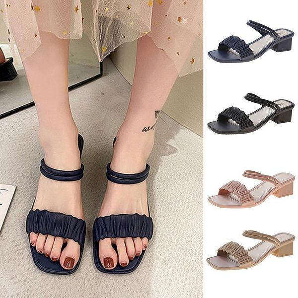 sandals 2021 women's dual-use in high heels fashion korean version of the simple outer wear and slippers, Black
sandals 2021 women's dual-use in high heels fashion korean version of the simple outer wear and slippers, Black