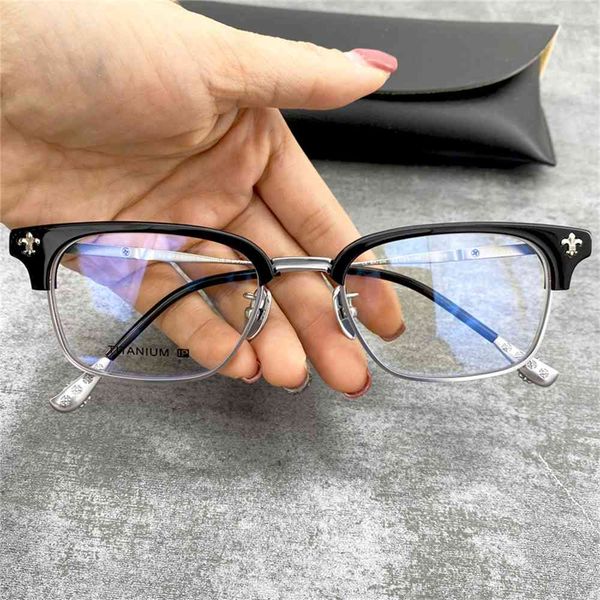 80% off store online crosin glasses frame personalized silver plate half high myopia pure titanium small face men's flat lens, White;black
80% off store online crosin glasses frame personalized silver plate half high myopia pure titanium small face men's flat lens, White;black
