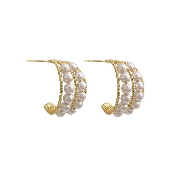 hoop & huggie 2021 c earrings for women gifts fashion jewelry pearl letter brand quality women's ornaments, Golden;silver
hoop & huggie 2021 c earrings for women gifts fashion jewelry pearl letter brand quality women's ornaments, Golden;silver