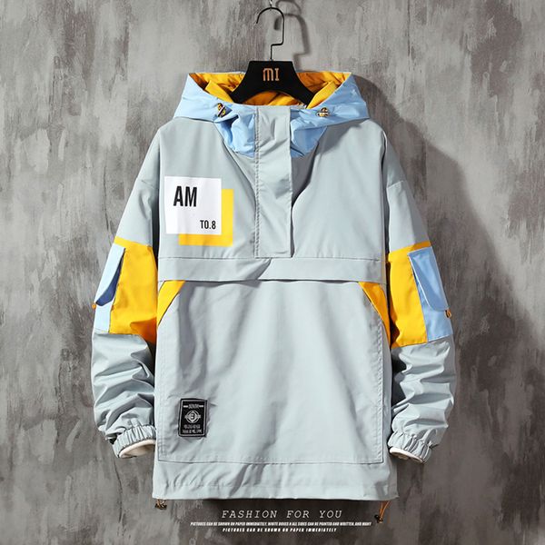 men's fashion spring autum casual strewear hoodie et men waterproof cloth mens windbreaker coat male outwear, Black;brown
men's fashion spring autum casual strewear hoodie et men waterproof cloth mens windbreaker coat male outwear, Black;brown