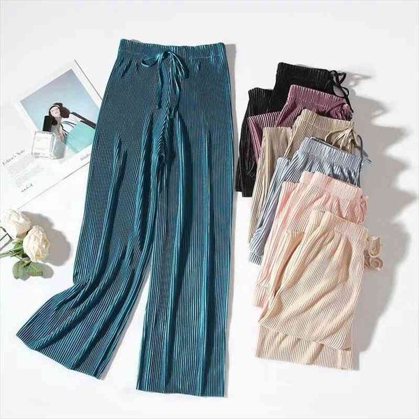 wide leg pants women draped large size loose ice silk chiffon casual nine-point pants high waist fashion loose trousers, Black;white
wide leg pants women draped large size loose ice silk chiffon casual nine-point pants high waist fashion loose trousers, Black;white