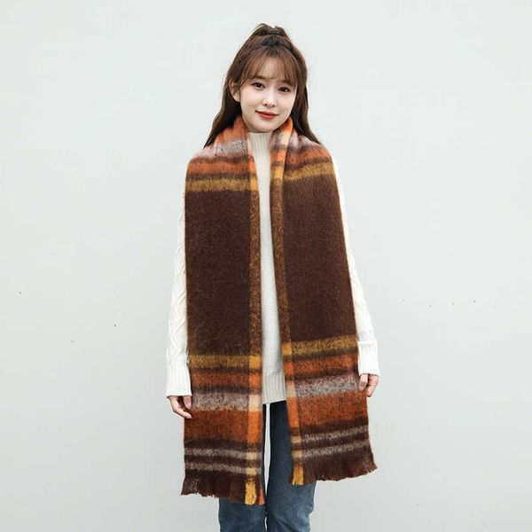 scarf female warm thickened short beard loop yarn imitation cashmere wool autumn and winter lattice scarf, Blue;gray
scarf female warm thickened short beard loop yarn imitation cashmere wool autumn and winter lattice scarf, Blue;gray