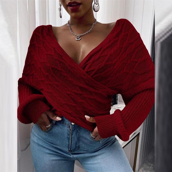 women's sweaters 2021 autumn winter knitted shirt for women v-neck long sleeve solid cross irregular sweater elegant, White;black
women's sweaters 2021 autumn winter knitted shirt for women v-neck long sleeve solid cross irregular sweater elegant, White;black