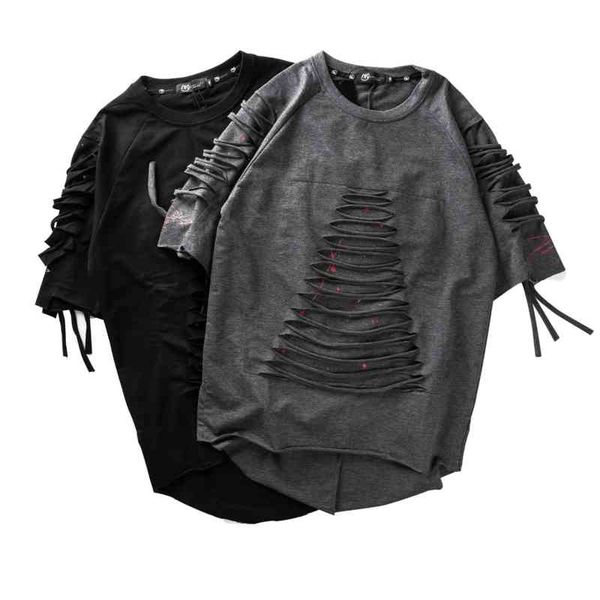 t mens 2 colors shirts o-neck streetwear hip-hop hole short-sleeved t-shirt loose summer casual clothes m-xxl, White;black
t mens 2 colors shirts o-neck streetwear hip-hop hole short-sleeved t-shirt loose summer casual clothes m-xxl, White;black
