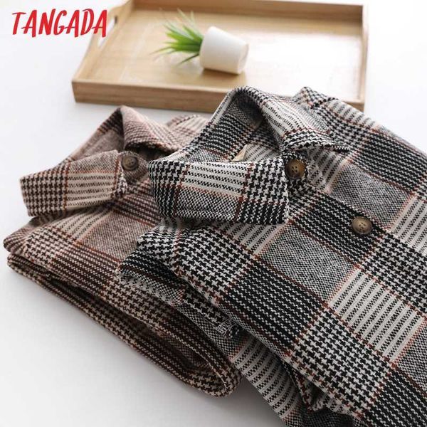 tangada women oversized plaid boyfriend style thick shirt blouse long sleeve chic female casual loose bao27 210609, White
tangada women oversized plaid boyfriend style thick shirt blouse long sleeve chic female casual loose bao27 210609, White