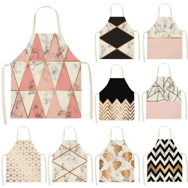 aprons pink golden marble geometric pattern cotton linen apron kitchen waist bib women home cooking baking pinafore 55x68cm
aprons pink golden marble geometric pattern cotton linen apron kitchen waist bib women home cooking baking pinafore 55x68cm