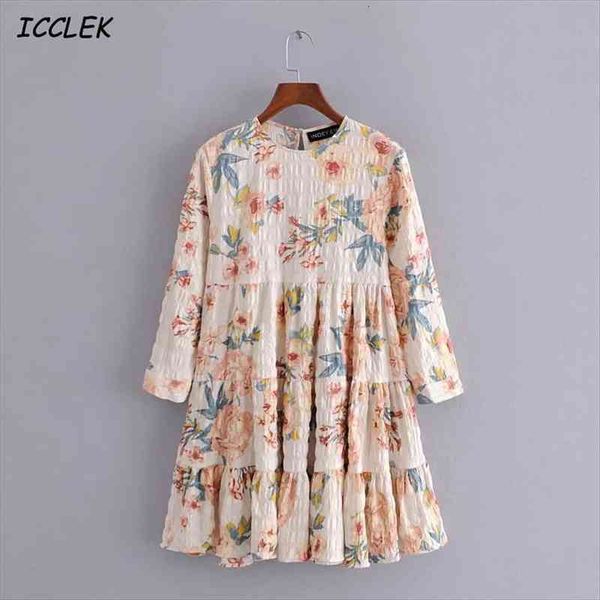 za robe femme floral printed women dresses mini o neck long sleeves high waist vestidos vintage princess sweet trf, Black;gray
za robe femme floral printed women dresses mini o neck long sleeves high waist vestidos vintage princess sweet trf, Black;gray