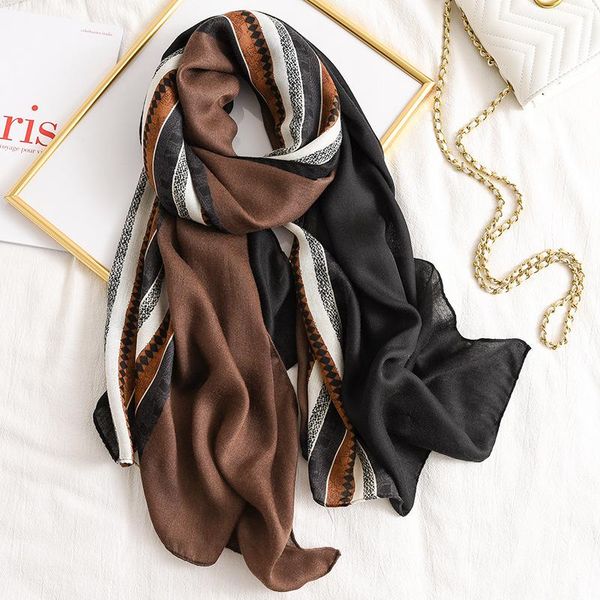 scarves 2021 plain print shawls women long soft cotton geometry scarf wrap hijab muffler 3 color, Blue;gray
scarves 2021 plain print shawls women long soft cotton geometry scarf wrap hijab muffler 3 color, Blue;gray