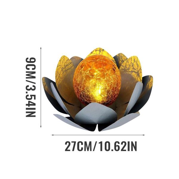 solar flower light artificial lotus shaped decorative floating led metal outdoor glass ball light#6 objects & figurines
solar flower light artificial lotus shaped decorative floating led metal outdoor glass ball light#6 objects & figurines