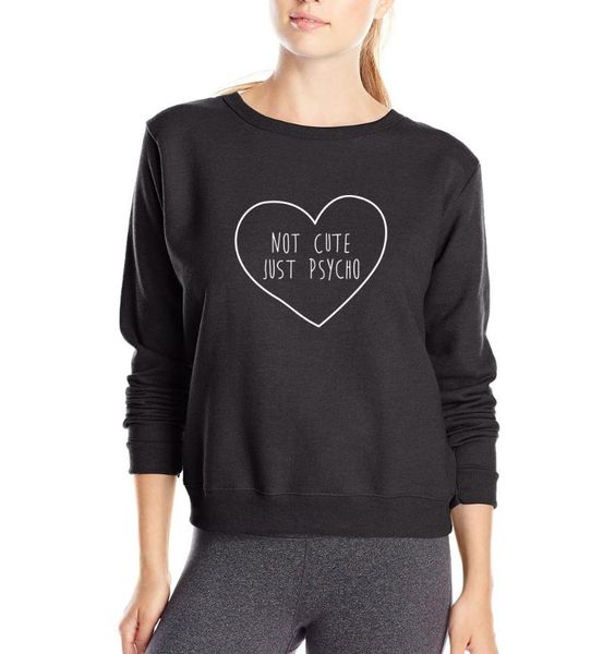 women's hoodies & sweatshirts not cute just psycho letter print women sweatshirt 2021 spring winter style casual fleece slim fi, Black
women's hoodies & sweatshirts not cute just psycho letter print women sweatshirt 2021 spring winter style casual fleece slim fi, Black