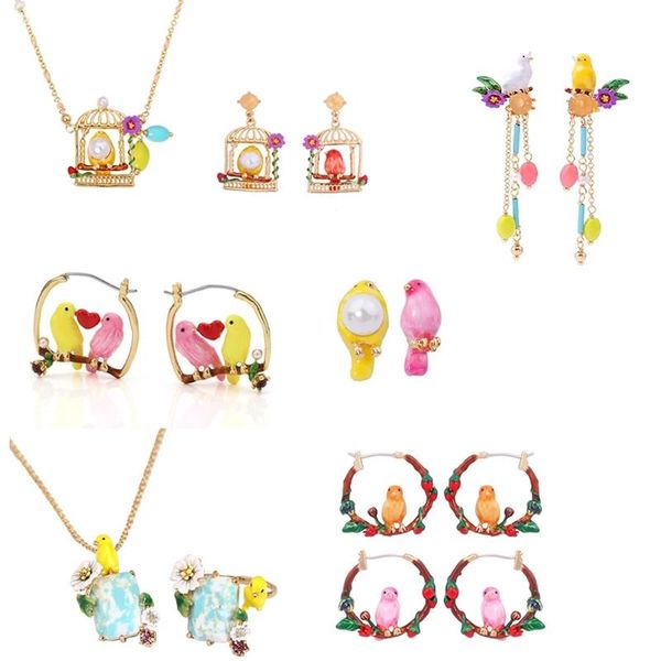 earrings & necklace enamel glaze canary jewelry bird cute animal ring set parrot for woman 2021 trend, Silver
earrings & necklace enamel glaze canary jewelry bird cute animal ring set parrot for woman 2021 trend, Silver