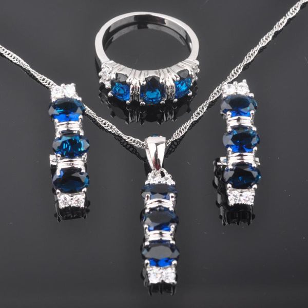 earrings & necklace band blue stone zirconia classic woman's silver plated jewelry sets earrings/pendant/necklace/rings qz0157
earrings & necklace band blue stone zirconia classic woman's silver plated jewelry sets earrings/pendant/necklace/rings qz0157