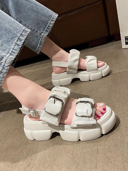 sandals fashion trend casual sports summer style daily all-match large size 35-40 ladies, Black
sandals fashion trend casual sports summer style daily all-match large size 35-40 ladies, Black