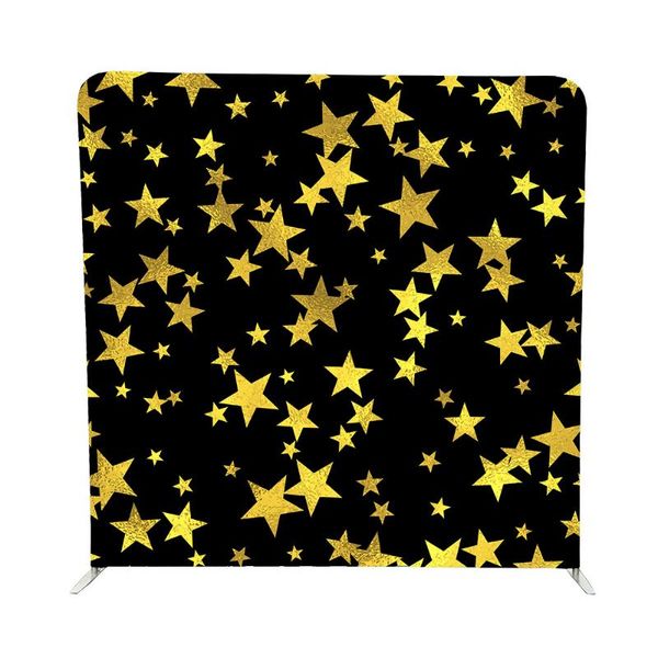party decoration gold stars printing pillow cover backdrop with frame for trade show booth
party decoration gold stars printing pillow cover backdrop with frame for trade show booth