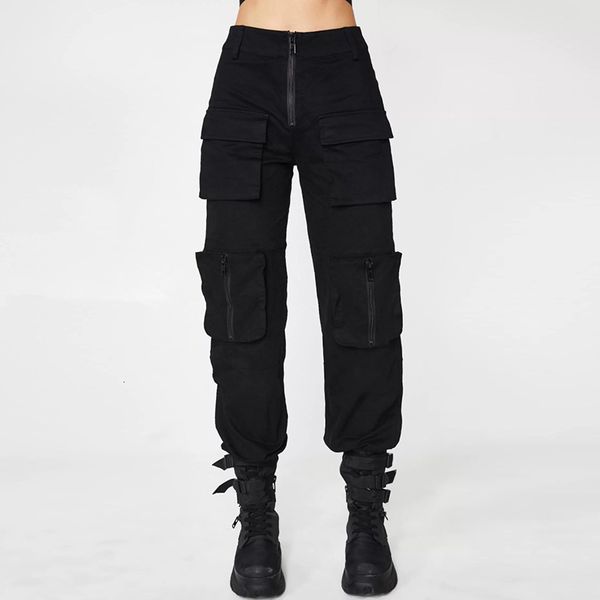 capris Autumn fashion black straight pants, multi pocket, street clothing, Gothic fashionable pants, Black;white
capris Autumn fashion black straight pants, multi pocket, street clothing, Gothic fashionable pants, Black;white