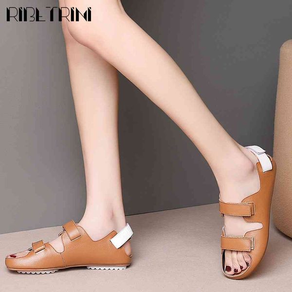 sandals female genuine leather hook loop brand shoes mixed color women summer low heel hollow out sandals, Black
sandals female genuine leather hook loop brand shoes mixed color women summer low heel hollow out sandals, Black