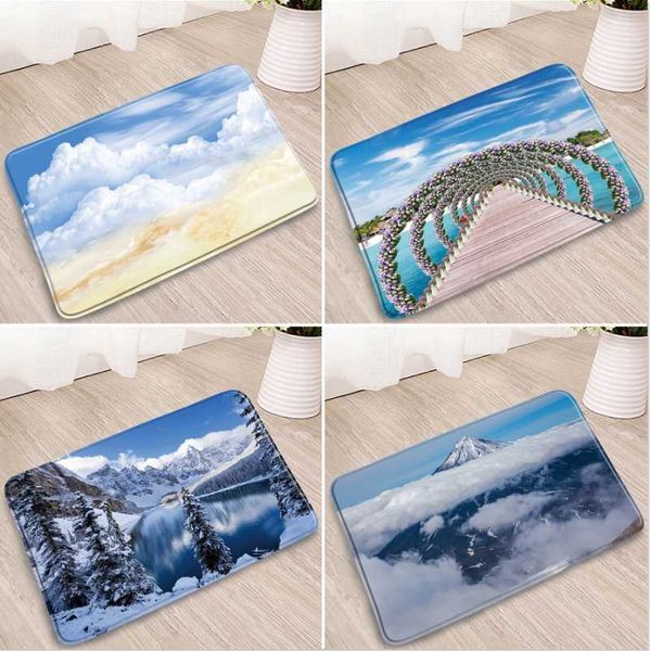 bath mats snow mountain bedroom sea cloud doorway welcome carpets bathroom kitchen flannel absorbent non-slip rug washable home decor
bath mats snow mountain bedroom sea cloud doorway welcome carpets bathroom kitchen flannel absorbent non-slip rug washable home decor