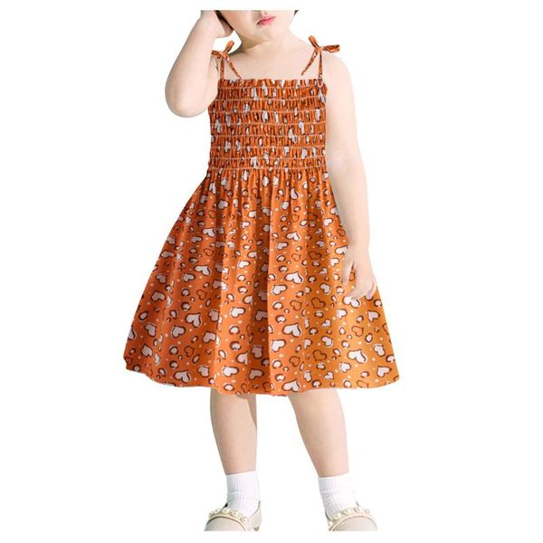girl's dresses baby girl dress toddler kid girls leopard print ruched strap summer princess clothes vestidos de verano 1-6 years, Red;yellow
girl's dresses baby girl dress toddler kid girls leopard print ruched strap summer princess clothes vestidos de verano 1-6 years, Red;yellow