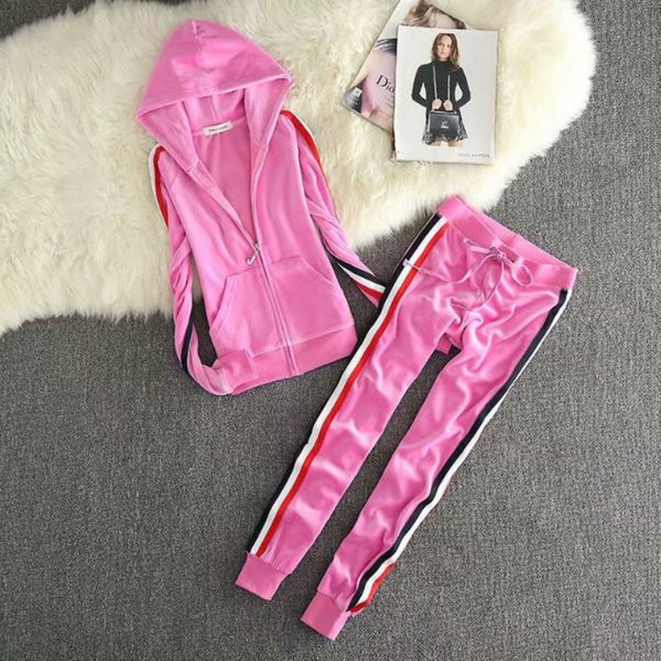 2021 senior slim juicy lovers brand striped sports suit velvet yoga jogging women's tracksuits hooded collar women sportswear suitsthe, Gray
2021 senior slim juicy lovers brand striped sports suit velvet yoga jogging women's tracksuits hooded collar women sportswear suitsthe, Gray