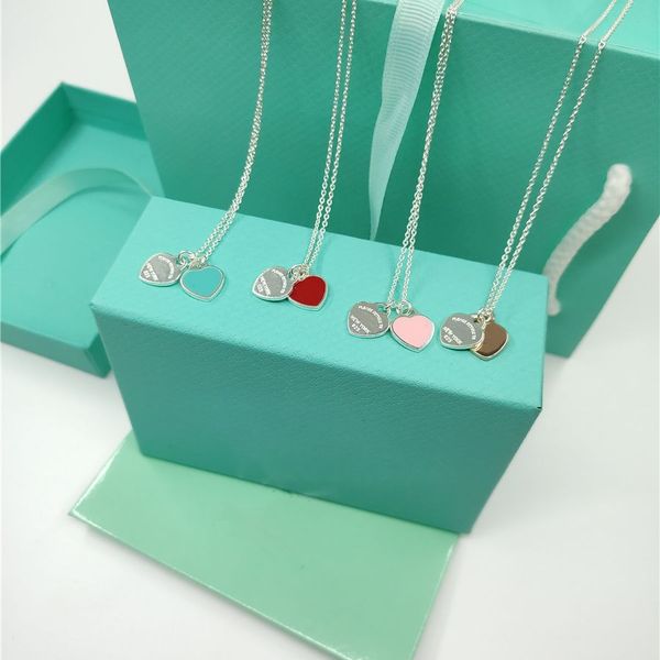 2021 trendy luxury brand original necklace letter wedding necklace couple double heart necklace and pendants for women sets, Silver
2021 trendy luxury brand original necklace letter wedding necklace couple double heart necklace and pendants for women sets, Silver