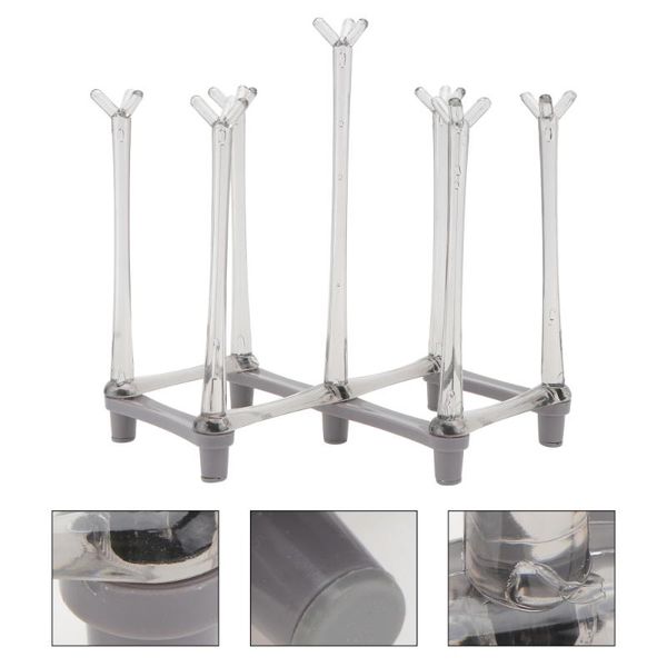 storage drawers 1pc creative glass holder beautiful upside-down goblet rack (grey) 
storage drawers 1pc creative glass holder beautiful upside-down goblet rack (grey)