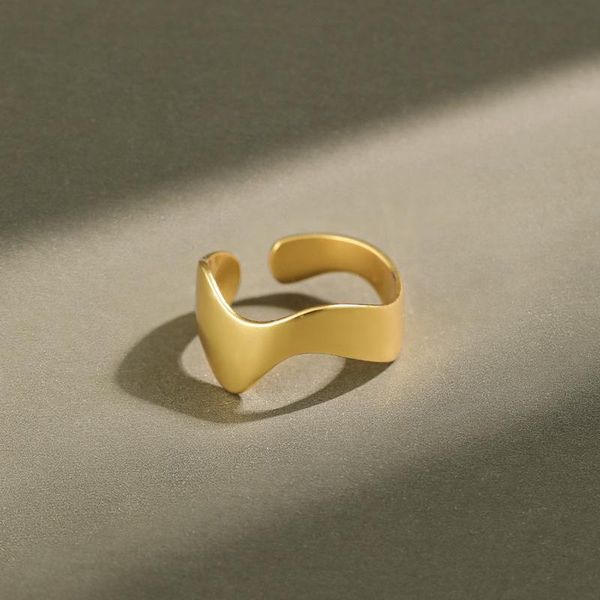 cluster rings 100% s925 sterling silver open irregular wave for women smooth simple ring jewelry bride party wedding gift, Golden;silver
cluster rings 100% s925 sterling silver open irregular wave for women smooth simple ring jewelry bride party wedding gift, Golden;silver