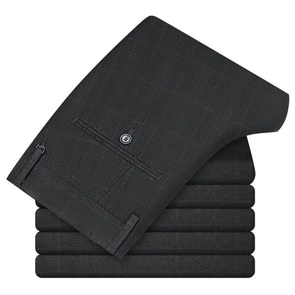 men's pants vrokino brand business casual slim trousers high-quality autumn and winter blue gray, Black
men's pants vrokino brand business casual slim trousers high-quality autumn and winter blue gray, Black