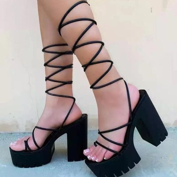 sandals summer chunky heel open round toe lace wedge sandal solid platform shoes cross strap womens heels 20211, Black
sandals summer chunky heel open round toe lace wedge sandal solid platform shoes cross strap womens heels 20211, Black