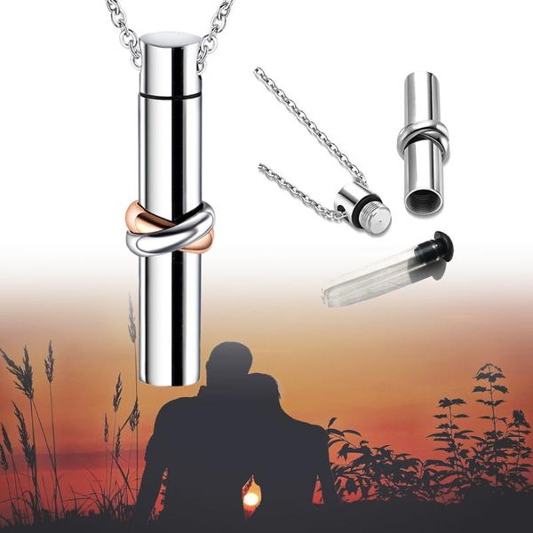 pendant necklaces cremation jewelry cylinder urn for ashes necklace stainless steel keepsake memorial, Silver
pendant necklaces cremation jewelry cylinder urn for ashes necklace stainless steel keepsake memorial, Silver