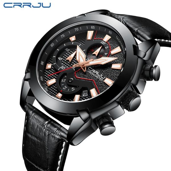 wristwatches reloj hombre crrju watches luxury calander business watch mens chronograph sport leather men's luminous quartz, Slivery;brown
wristwatches reloj hombre crrju watches luxury calander business watch mens chronograph sport leather men's luminous quartz, Slivery;brown