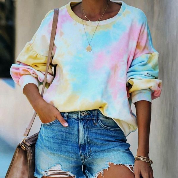 women's hoodies & sweatshirts tie dye sweatshirt women autumn print pullover casual long sleeve crop pink s, Black
women's hoodies & sweatshirts tie dye sweatshirt women autumn print pullover casual long sleeve crop pink s, Black